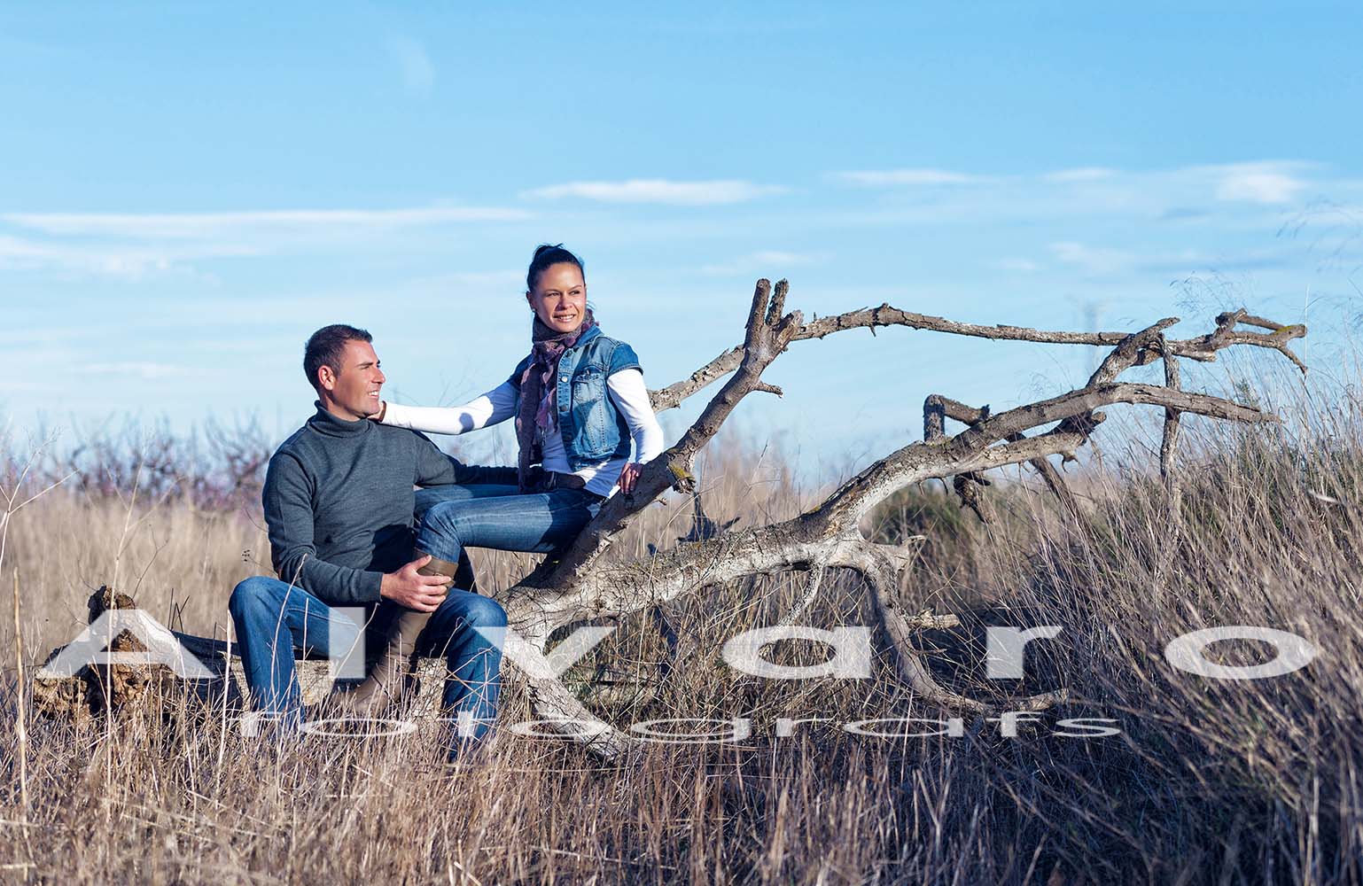 pre boda en el campo